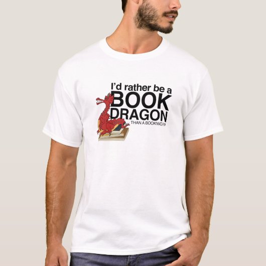 T-shirt Dragon de livre (Devant)