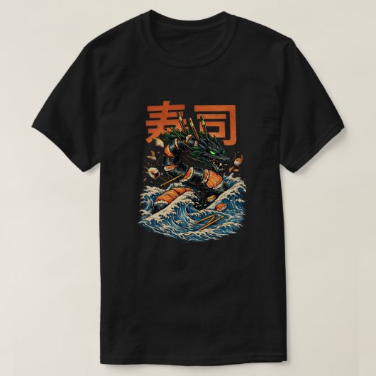 T-SHIRT DRAGON DE MER SUSHI (Design devant)