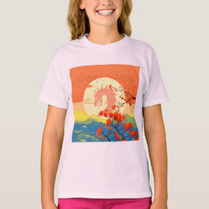 T-SHIRT DRAGON DE MONTAGNE FLEUR DE NATURE 