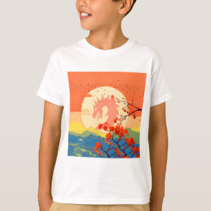 T-SHIRT DRAGON DE MONTAGNE FLEUR DE NATURE 