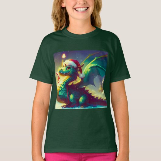T-shirt Dragon de Noël 3 (Devant)