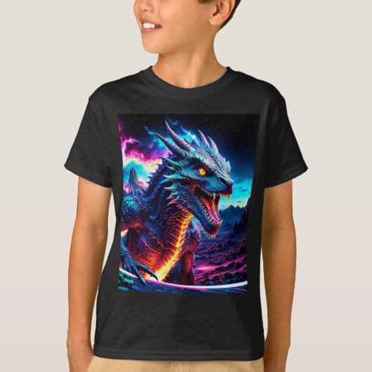 T-shirt Dragon de nuit (Devant)