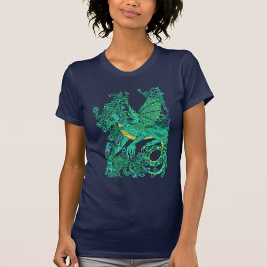 T-shirt Dragon de paon (Devant)