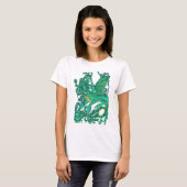 T-shirt Dragon de paon (Devant entier)