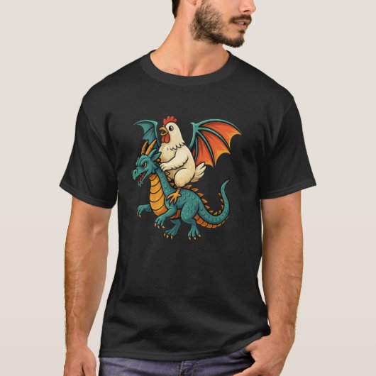 T-shirt Dragon de poulet (Devant)