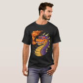 T-shirt Dragon de respiration incendie (Devant entier)