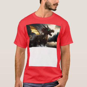 T-shirt Dragon De Steampunk À La Tempête