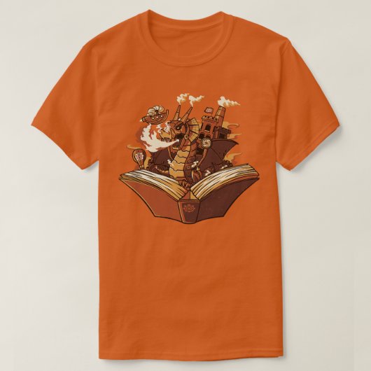 T-shirt Dragon de Steampunk par Tobe Fonseca (Design devant)