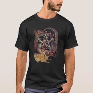 T-shirt Dragon de style Art Nouveau Pentacle ~shirt