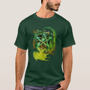 T-shirt Dragon de style Art Nouveau Pentacle ~shirt