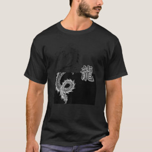 T-shirt Dragon de Tokyo japonais Esthétique asiatique Noir