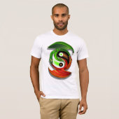 T-shirt Dragon de Yin Yang (Devant entier)