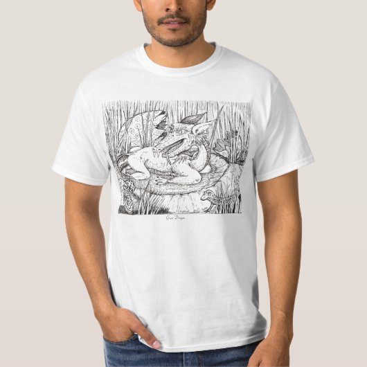 T-shirt Dragon d'herbe (Devant)