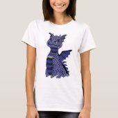 T-shirt Dragon Diamant Bleu (Devant)