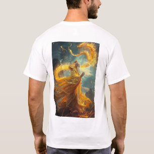 T-shirt dragon d'or chinois