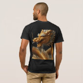 T-shirt dragon doré (Dos entier)