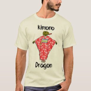 T-shirt Dragon drôle de kimono