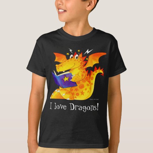T-shirt Dragon drôle fait sur commande de Halloween de (Devant)