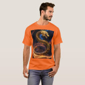 T-shirt Dragon en feu - Lancer l'enfer (Devant entier)