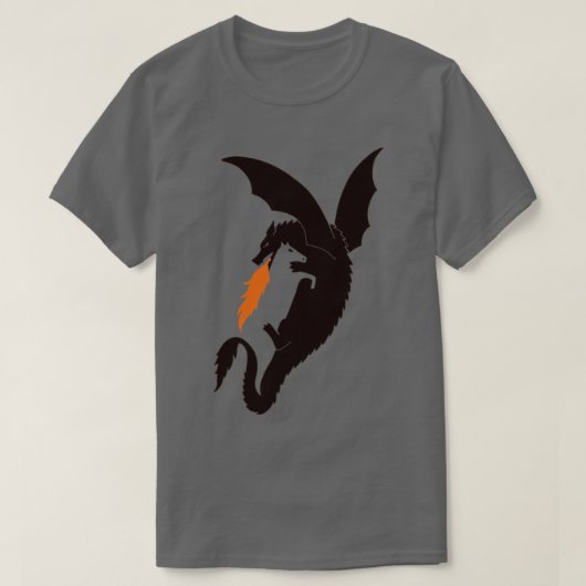T-shirt Dragon et cheval (Design devant)