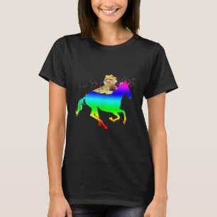 T-shirt Dragon Et Cheval Portés