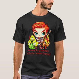 T-shirt Dragon et jonquilles de la Saint-David