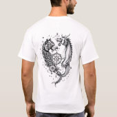 T-shirt Dragon et Leopard Tattoo (Dos)