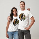 T-shirt dragon et tigre yin yang (Unisexe)