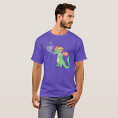 T-shirt dragon fatigué (vers foncés.) (Devant entier)