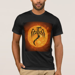 T-shirt dragon feu