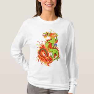 T-shirt Dragon flamboyant avec des chemises de symbole
