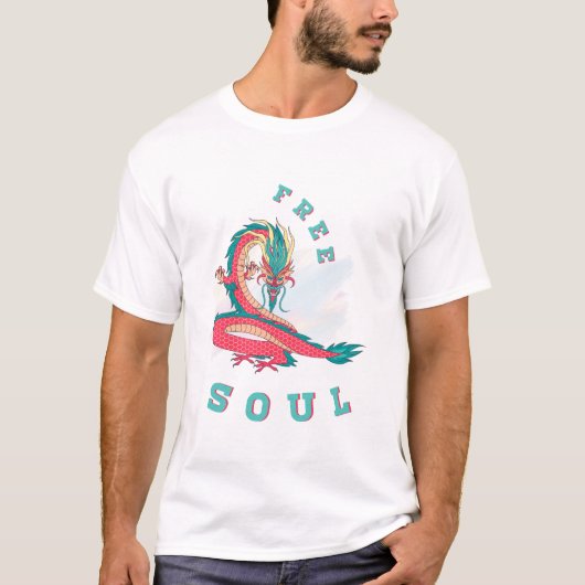 T-shirt Dragon Flame Rising Power (Devant)