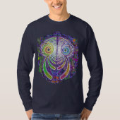 T-shirt Dragon flower power de fractale (Devant)