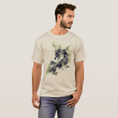T-shirt Dragon Fumée Feu Vert (Devant entier)
