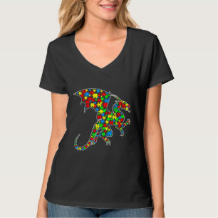 T-shirt Dragon Funny Puzzle Animaux Sensibilisation sur l'