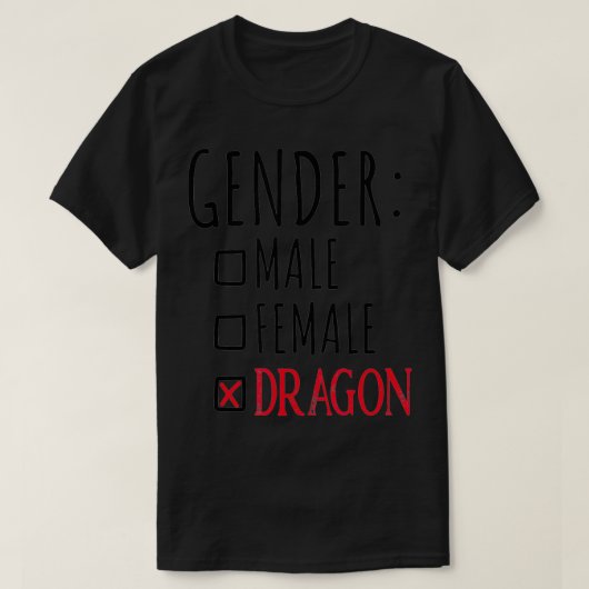 T-shirt Dragon genre (Design devant)