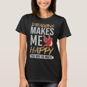 T-shirt Dragon Head Funny Mignonne Imaginaire Créature Pul
