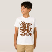 T-shirt Dragon héraldique 01 - Noyer (Devant entier)
