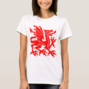 T-shirt Dragon héraldique 01 - Rouge