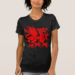 T-shirt Dragon héraldique 01 - Rouge