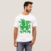 T-shirt Dragon héraldique 01 - Vert herbe (Devant entier)