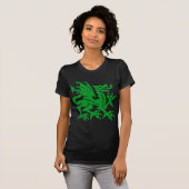 T-shirt Dragon héraldique 01 - Vert herbe (Devant entier)