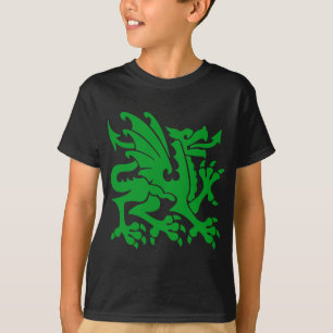 T-shirt Dragon héraldique 01 - Vert herbe