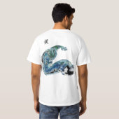 T-shirt Dragon in the Waves – Abstract Ocean Energy T-Shir (Dos entier)