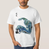 T-shirt Dragon in the Waves – Abstract Ocean Energy T-Shir (Devant)