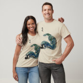 T-shirt Dragon in the Waves – Abstract Ocean Energy T-Shir (Unisexe)