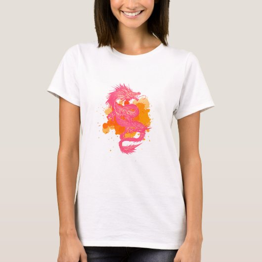 T-shirt dragon japonais (Devant)
