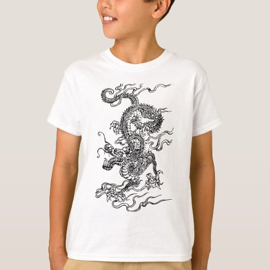 T-shirt Dragon japonais - à la chinoise (Devant)