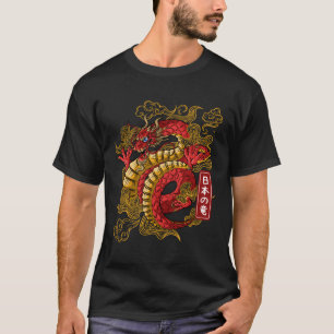 T-shirt Dragon Japonais Anime Dragons Japonais Tatto De To