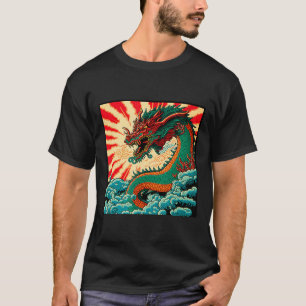 T-shirt Dragon Japonais Anime Japon Dragons Chinois Tatoua